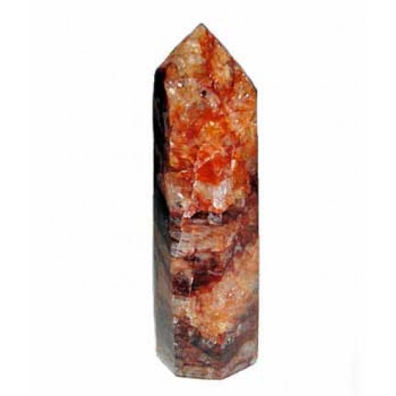 Hematite Quartz polished Point