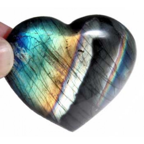 Labradorite Heart
