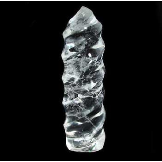 Quartz Crystal polished Spiral Shape