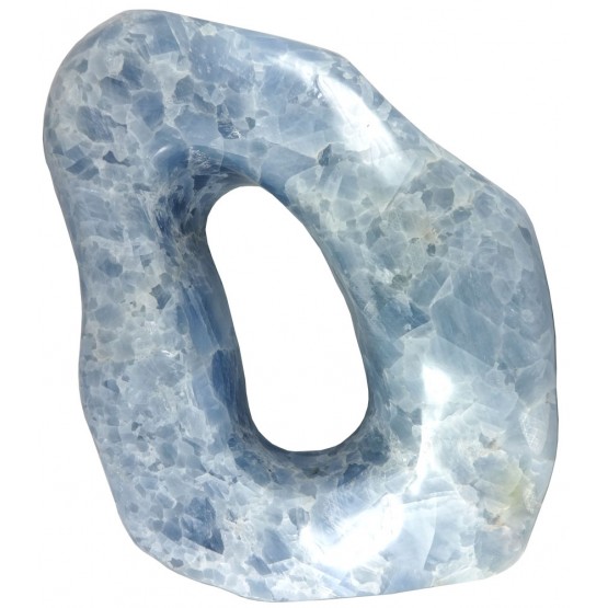 Arch Ring Blue Calcite Sculpture