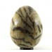 Polished Feldspar-Graphic-Smoky Quartz Egg