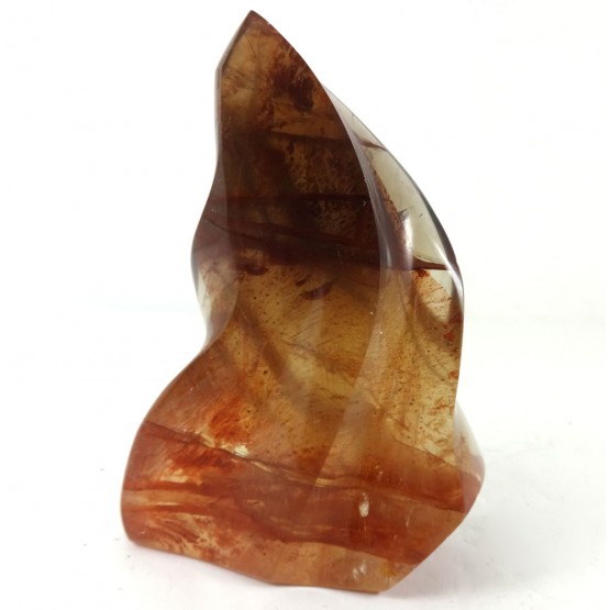 Polished Hematite Quartz Flame