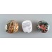 SET of 3  Superb Orbicular Jasper Polished Pebbles