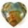 Polychrome Jasper Polished Patterned Heart