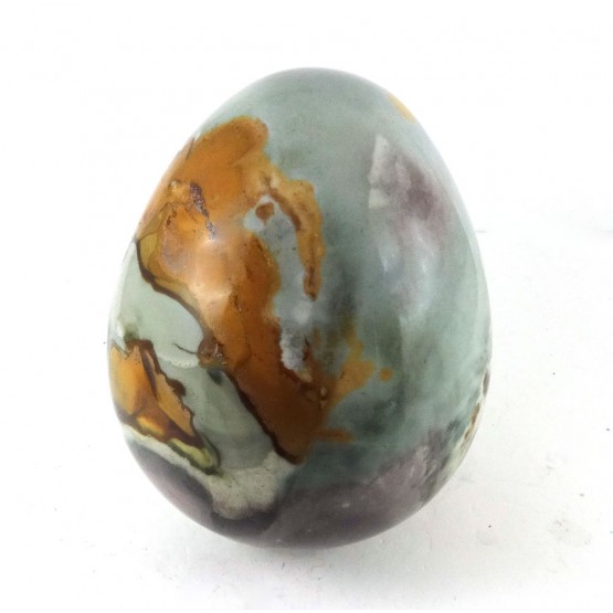 Large Polychrome Jasper Patterned Egg