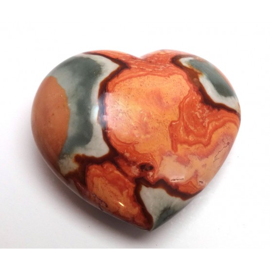 Polychrome Jasper Patterned Heart