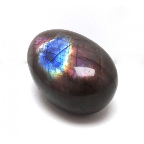 Purple and Blue Labradorite Pebble