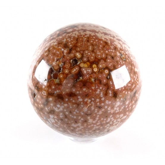Orbicular Jasper sphere 7.3cm