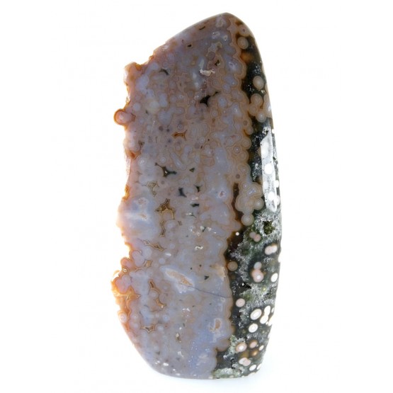 Part Polished Freeform of Orbicular Jasper