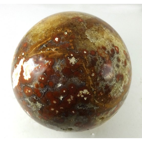 Orbicular Jasper Sphere