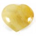 Light Golden Healer Quartz polished Heart