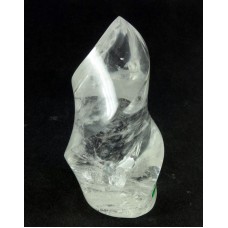 Polished Quartz Crystal Twist Rainbow inclusion