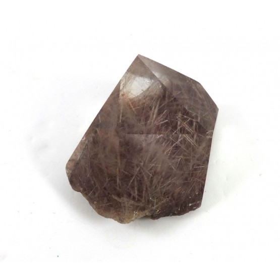 Part Polished Rutile Quartz Crystal Freeform