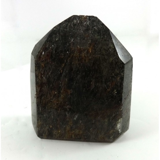 Quartz Dense with Green and Black Tourmaline Rutiles