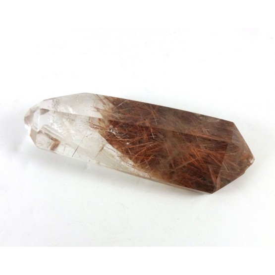 Part Polished Rutile Quartz Crystal Point
