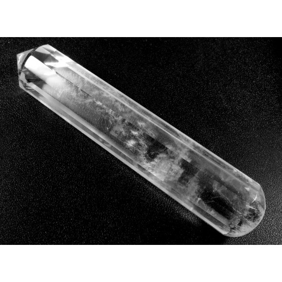 Quartz Crystal polished Massage Wand 12 Faces