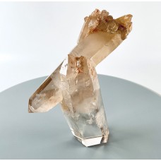 Quirky Part Polished Smoky Multi-Terminated Elestial Twins Quartz Prisms