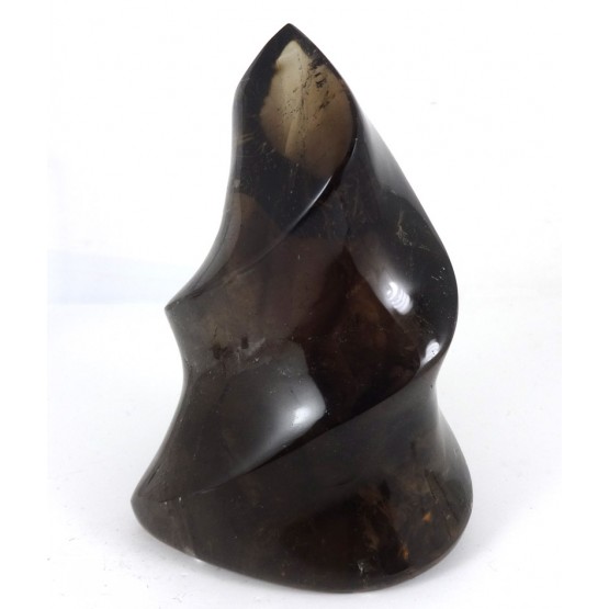 Natural Smoky Quartz polished Flame