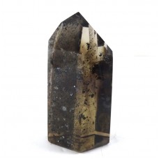 Polished Smoky Quartz Sparkly Phantom Point