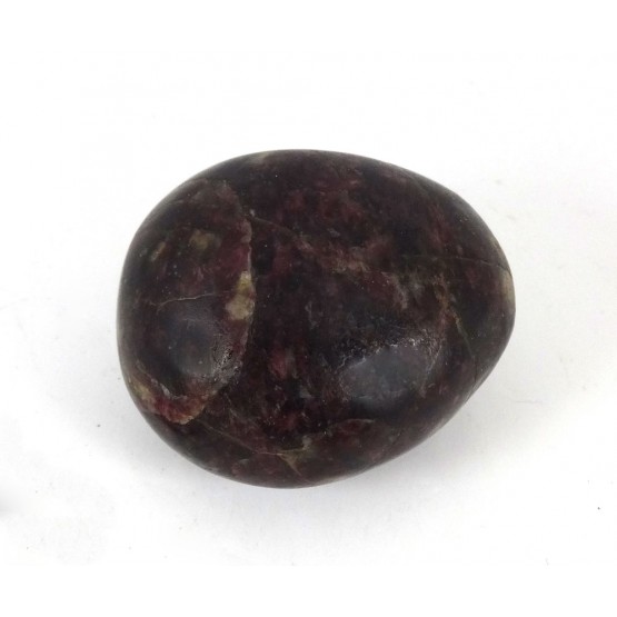 Rubellite in Feldspar Hand Polished Freeform Pebble
