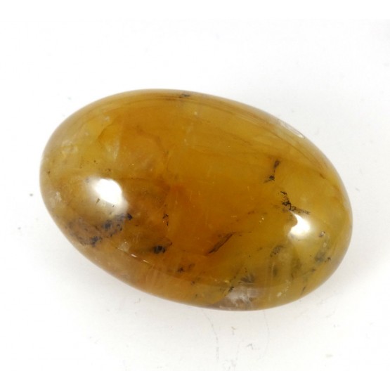 Yellow Dendritic Quartz Polished Pebble
