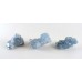 3 x Natural Rough Celestite Plaque Geodes